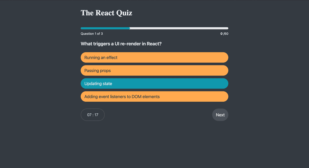 The React Quiz 🧠